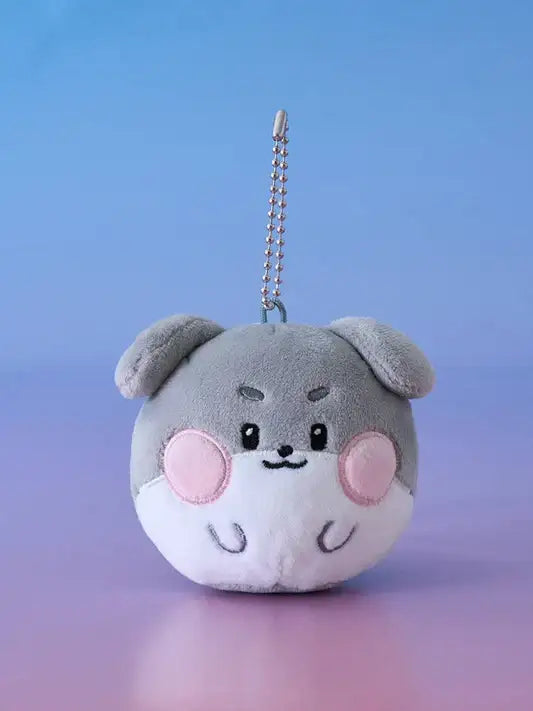 ZEROBASEONE - Zeroni Fluffy Face Keyring - LINE FRIENDS SQUARE - Keyring - Harumio