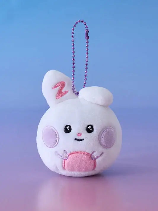 ZEROBASEONE - Zeroni Fluffy Face Keyring - LINE FRIENDS SQUARE - Keyring - Harumio