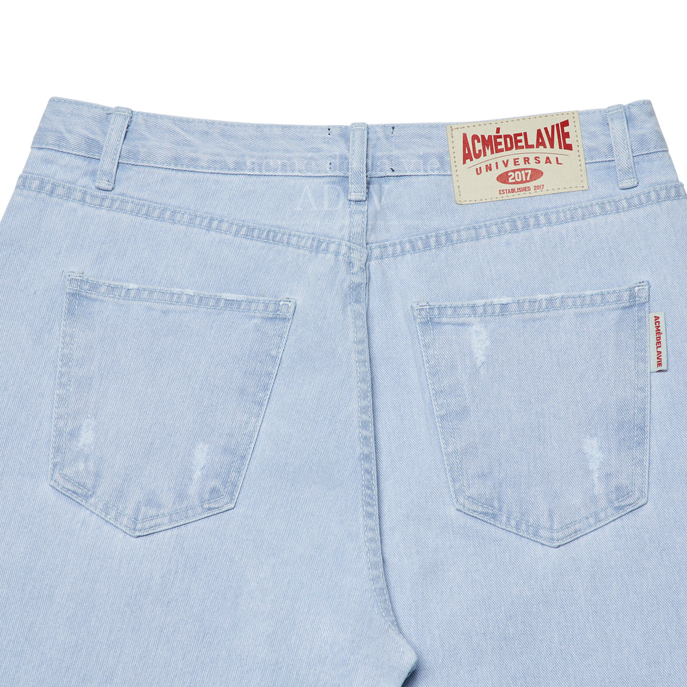 ADLV - Light Blue Front Cutting Line Denim Pants