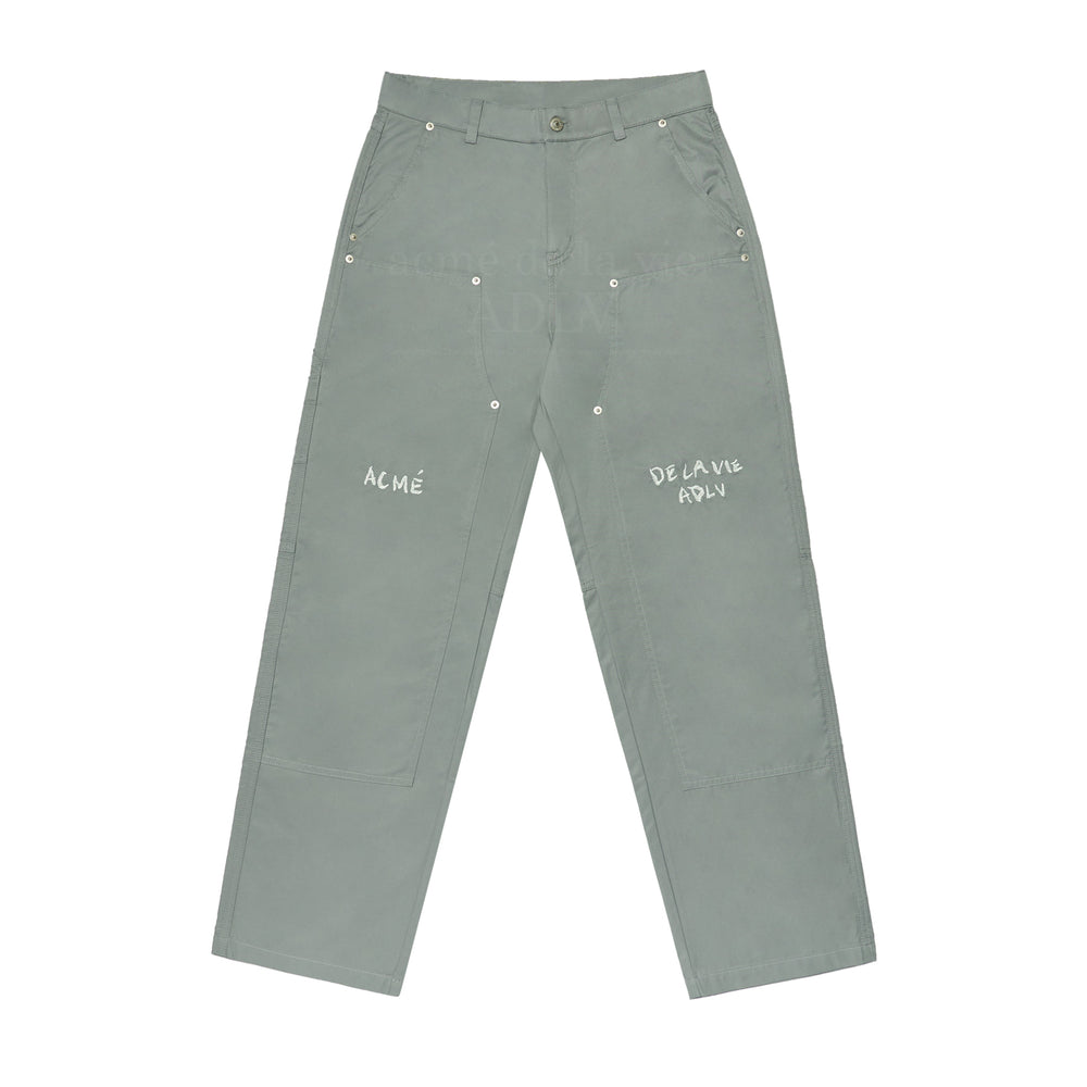 ADLV - Rivet Patchwork Embroidered Cotton Pants
