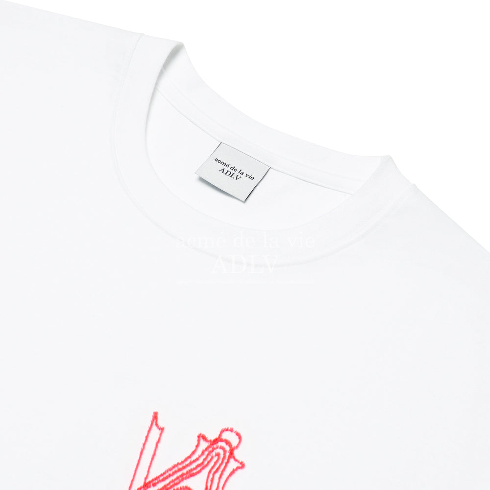 ADLV - AV Logo Tuft Embroidery Short Sleeve T-Shirt