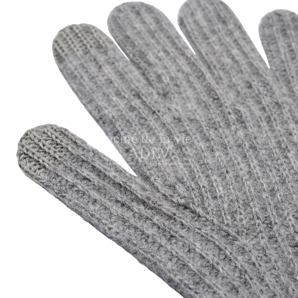 ADLV - A Logo Emblem Embroidery Knit Gloves
