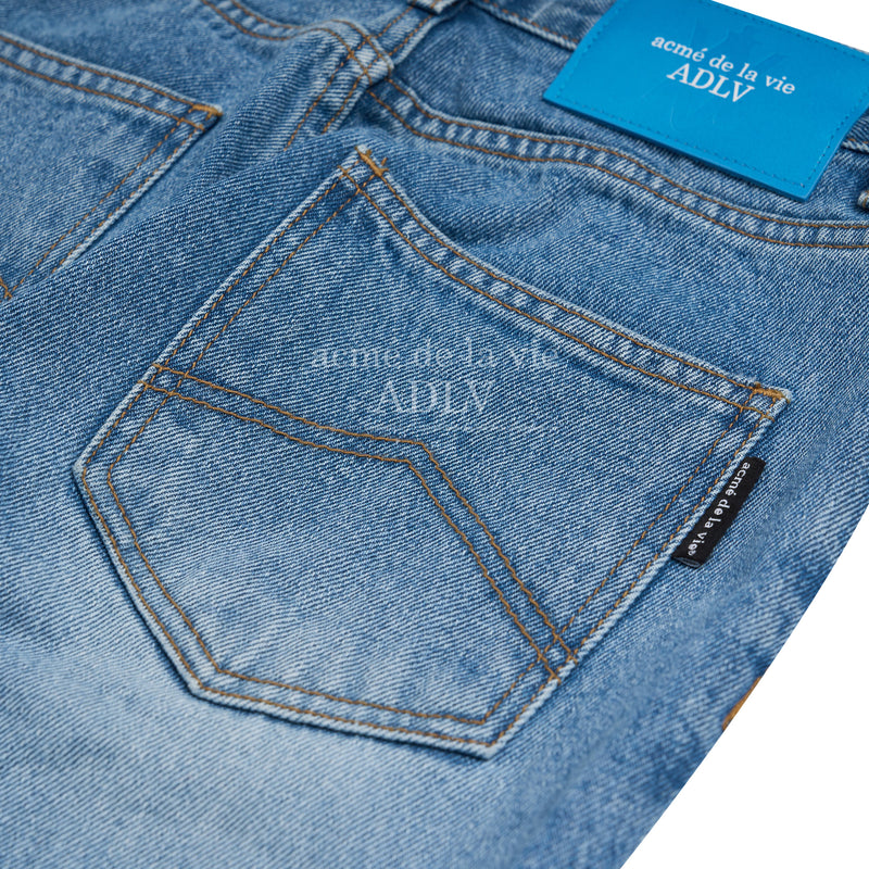 ADLV x Lisa - Boots Cut Asymmetry Denim Pants