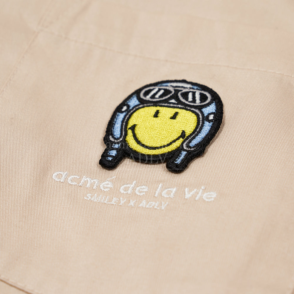ADLV x Smiley - Biker Smiley Wappen Long Sleeve Shirt