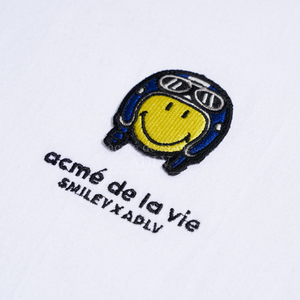 ADLV x Smiley - Biker Smiley Wappen Short Sleeve T-Shirt