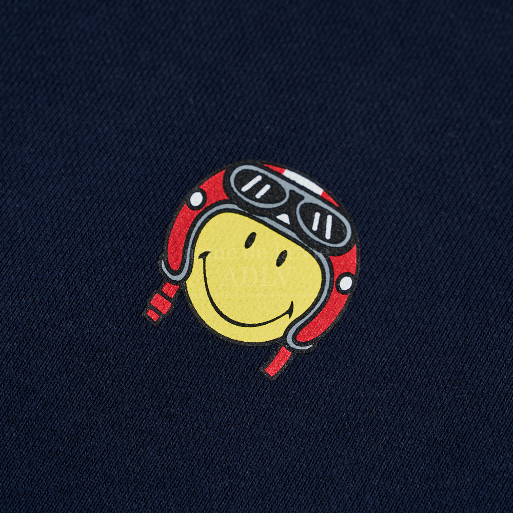 ADLV x Smiley - Biker Smiley Printing Pullover Sweatshirt