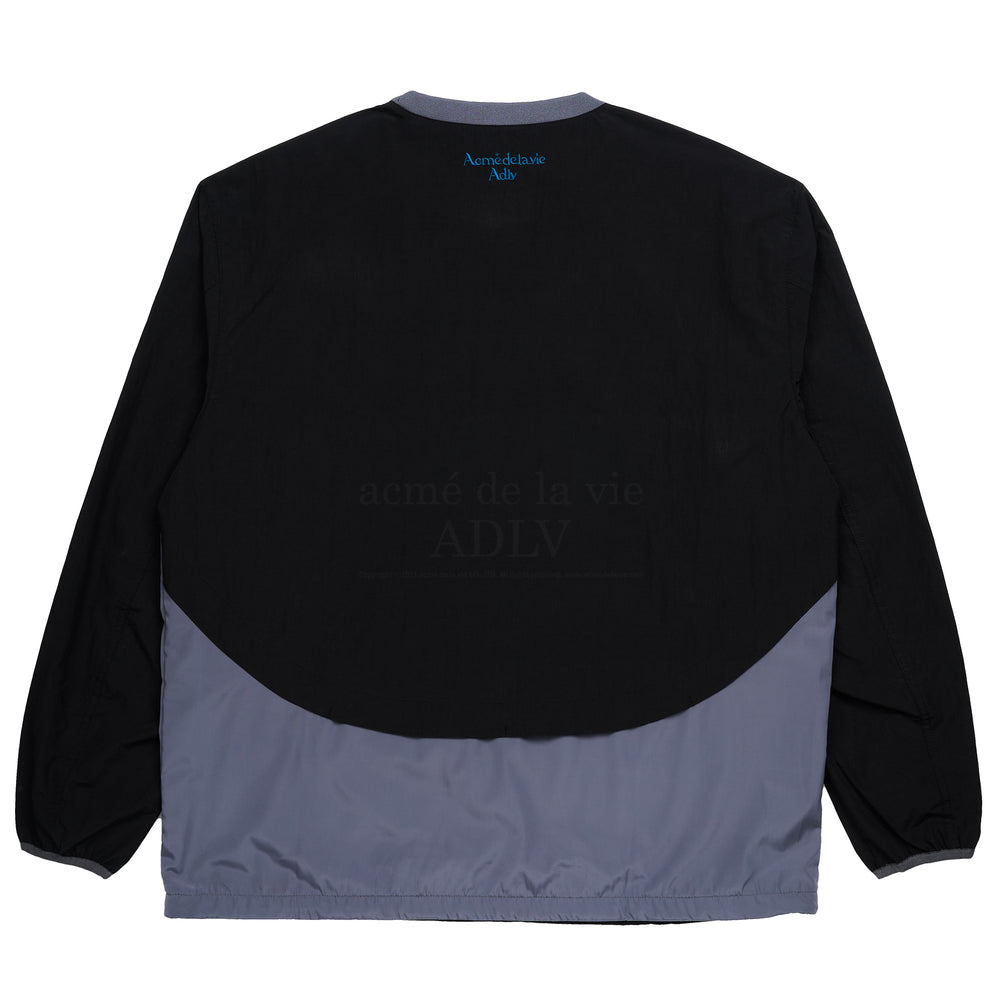 ADLV - Contrast Woven Setup Long Sleeve Black Shirt