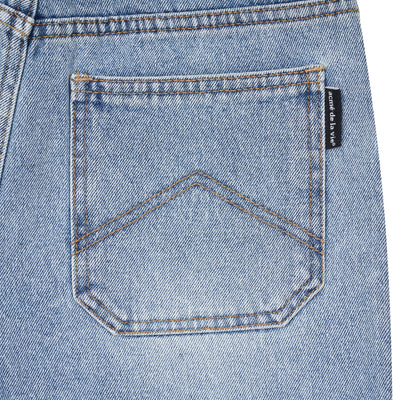 ADLV x Lisa - A Logo Emblem Patch Denim Short Pants