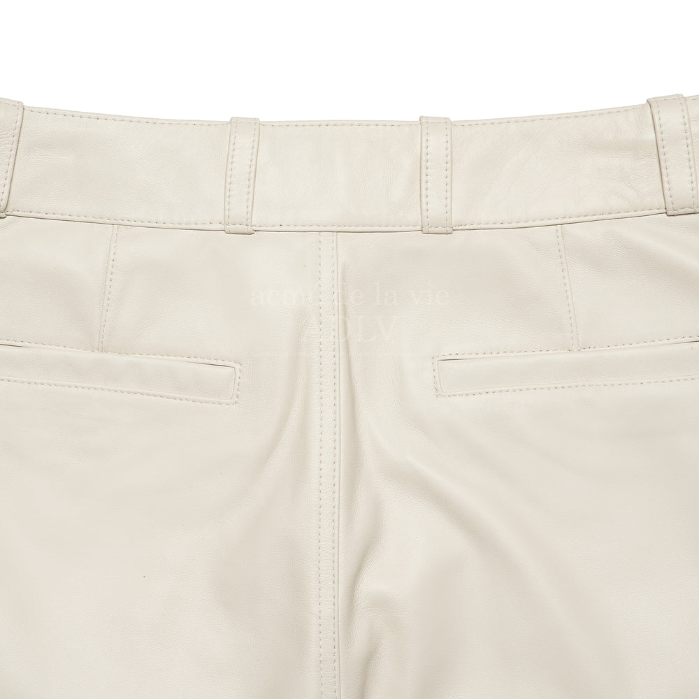 ADLV - Lambskin Leather Setup Short Pants