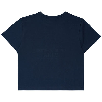 ADLV x Lisa - Circle Logo Artwork Crop Top Short Sleeve T-Shirt