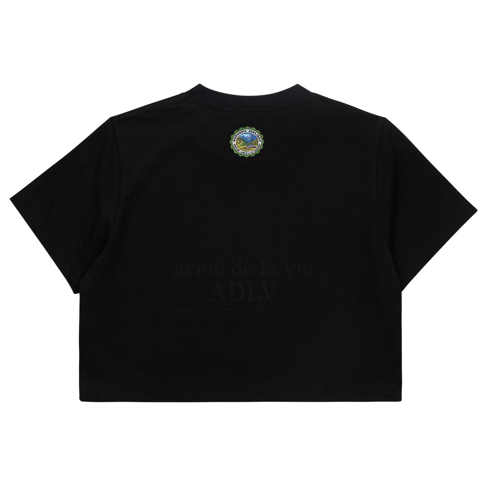 ADLV x Lisa - Greenery Artwork Crop Top Short Sleeve T-Shirt