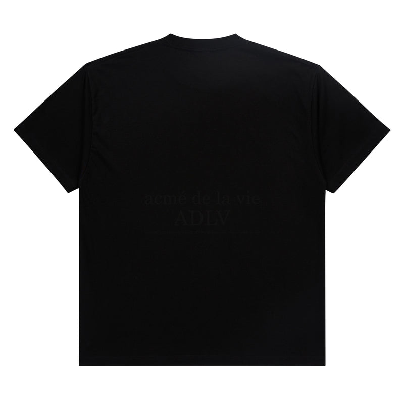 ADLV x Lisa - A Logo Emblem Embroidery Basic Short Sleeve T-Shirt