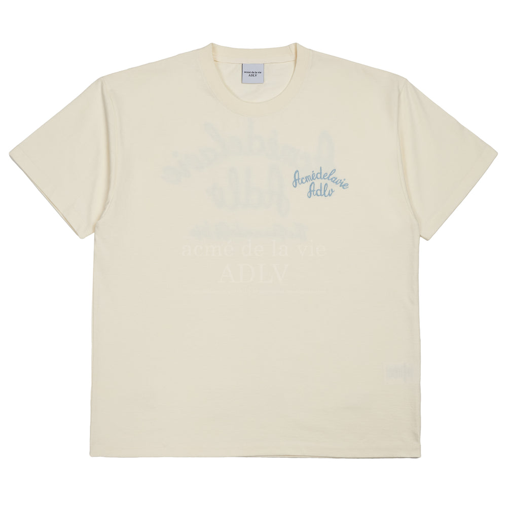 ADLV - Script Logo Embroidery Short Sleeve T-Shirt