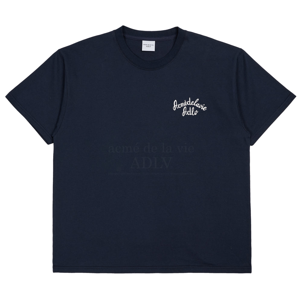 ADLV - Script Logo Embroidery Short Sleeve T-Shirt