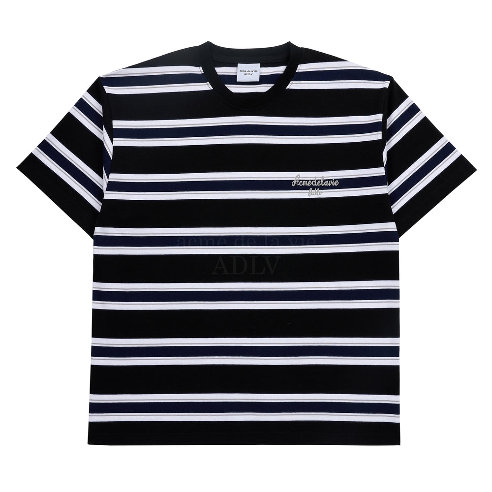 ADLV - Script Logo Stripe Short Sleeve T-Shirt