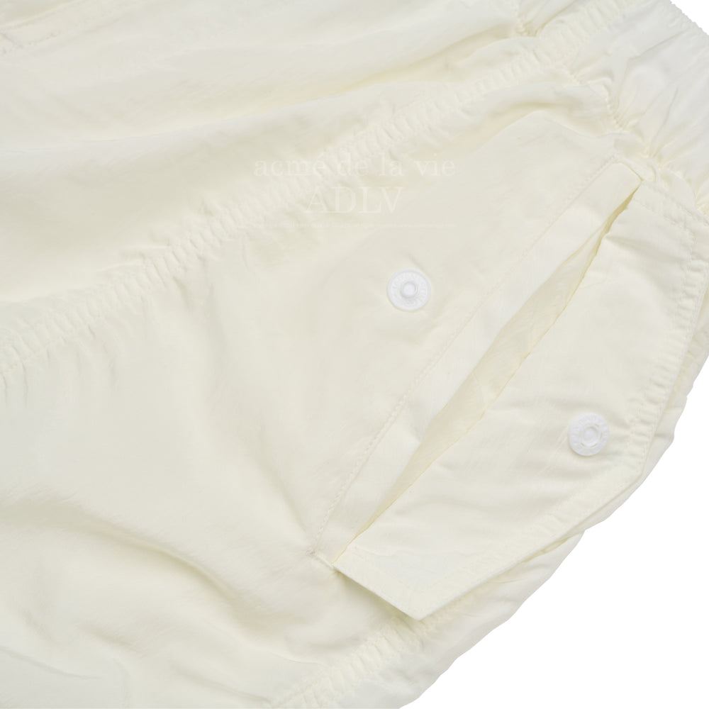 ADLV x Lisa - Plated Nylon Cargo Wide Pants