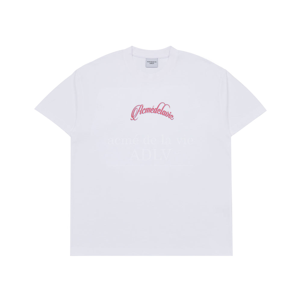 ADLV x Lisa - Twinkle Script Logo Basic Short Sleeve T-Shirt