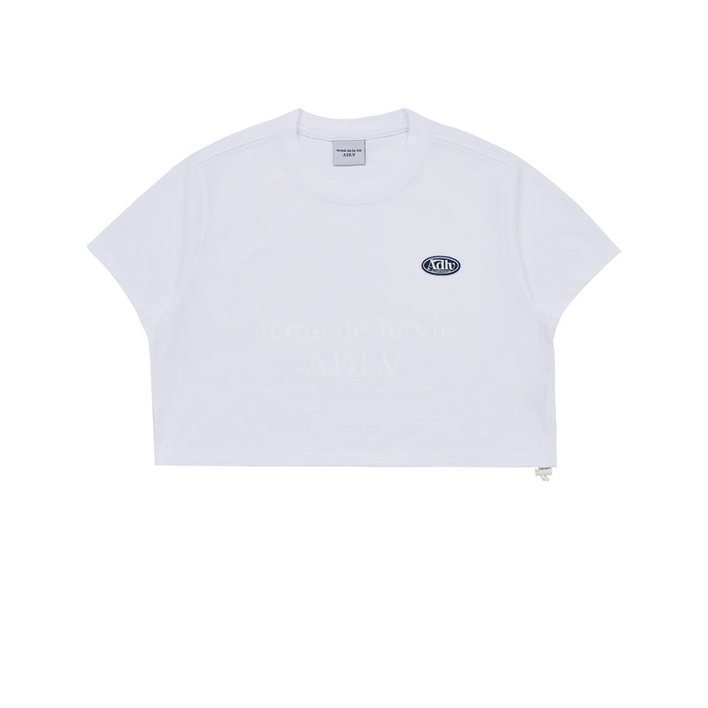 ADLV x Lisa - Circle Wappen Crop Short Sleeve T-Shirt