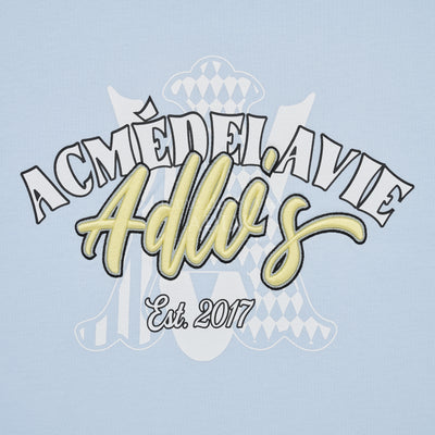ADLV x Lisa - A Logo Monogram Embossing Embroidery Short Sleeve T-Shirt