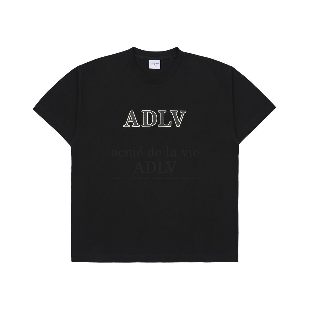 ADLV - Outline Printing Logo Short Sleeve T-Shirt