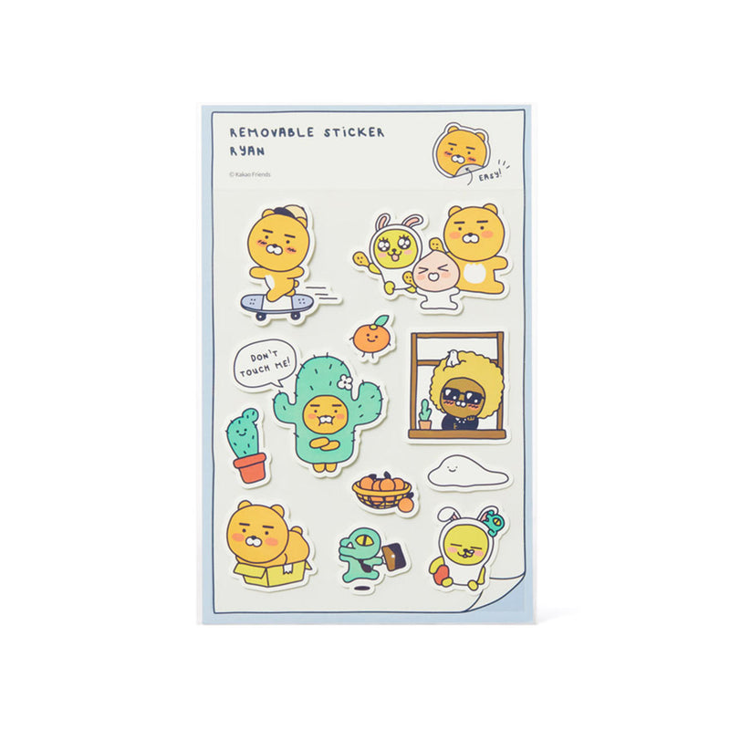 Kakao Friends - Happy Week Ryan Removable Sticker