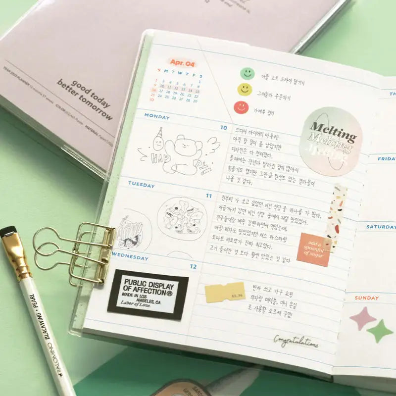 ICONIC - 2023 Record-On Weekly Diary B6 - ICONIC - Diary - Harumio