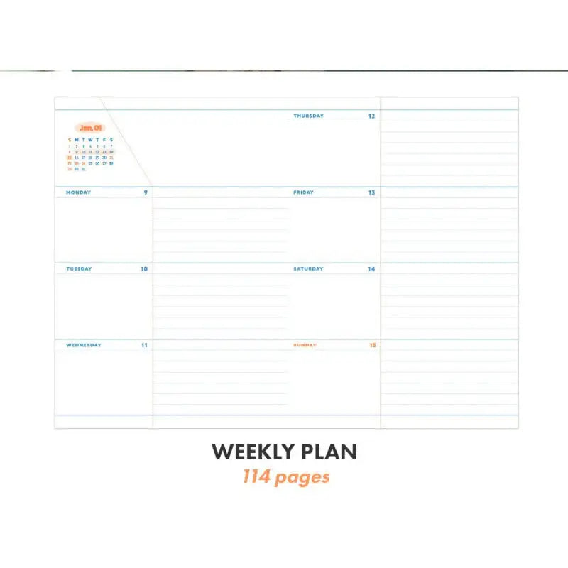 ICONIC - 2023 Record-On Weekly Diary B6 - ICONIC - Diary - Harumio