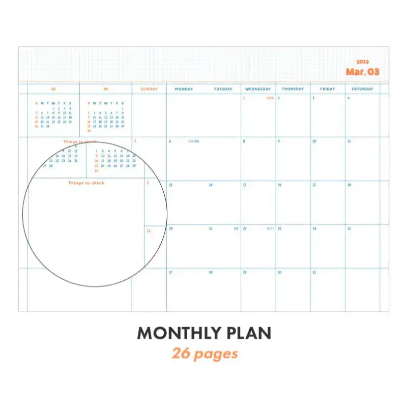 ICONIC - 2023 Record-On Weekly Diary B6 - ICONIC - Diary - Harumio