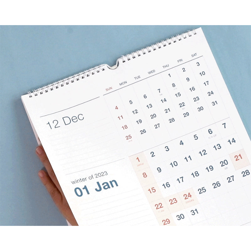ICONIC - 2023 Flow 3-Month Wall Calendar