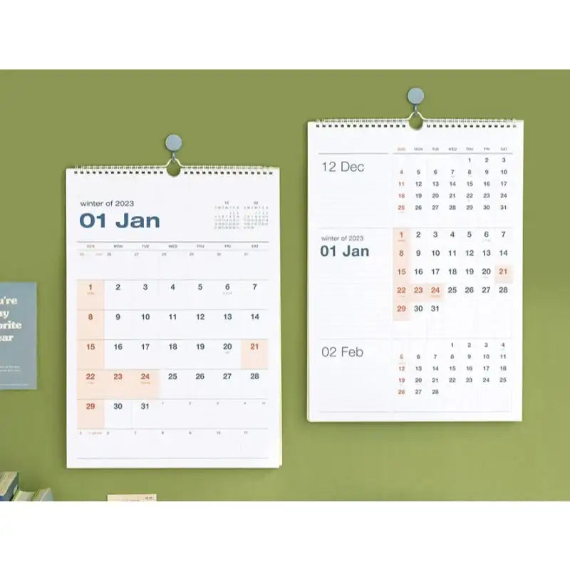 ICONIC - 2023 Flow 3-Month Wall Calendar - ICONIC - Calendars - Harumio