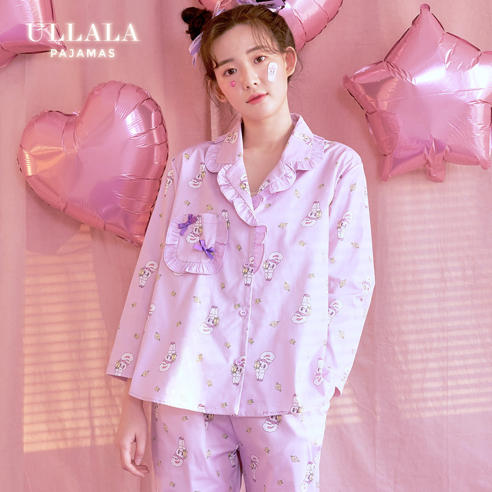 Esther Bunny x Ullala - Sweet Bunny Fair Lavender Pajamas Set