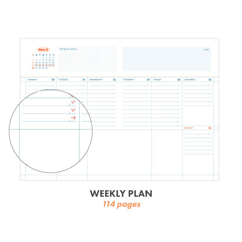 ICONIC - 2023 Record-On Plan Weekly Diary A5