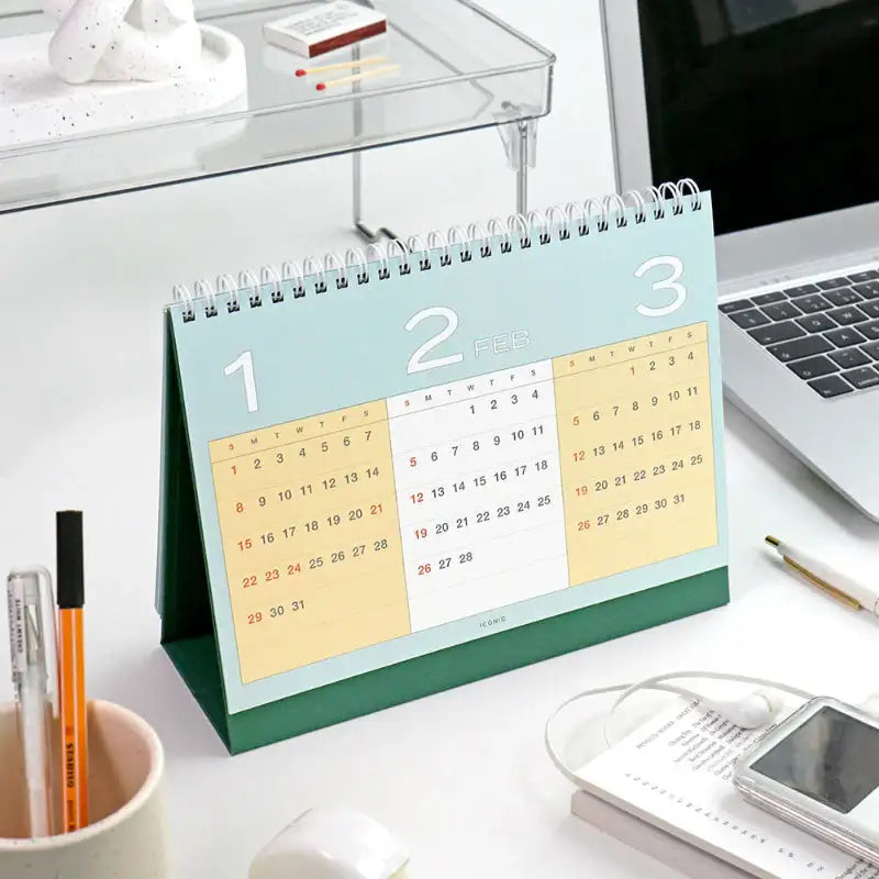 ICONIC - 2023 Monthly Guide Desk Calendar - ICONIC - Calendar - Harumio