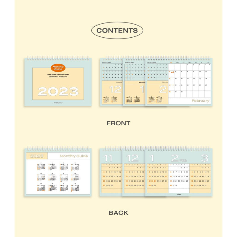 ICONIC - 2023 Monthly Guide Desk Calendar