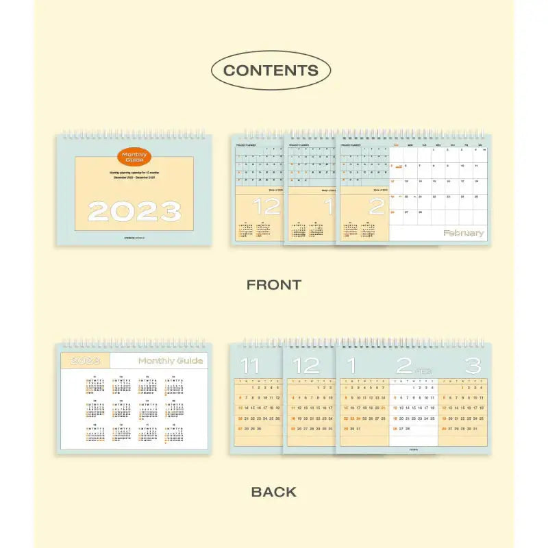 ICONIC - 2023 Monthly Guide Desk Calendar - ICONIC - Calendar - Harumio
