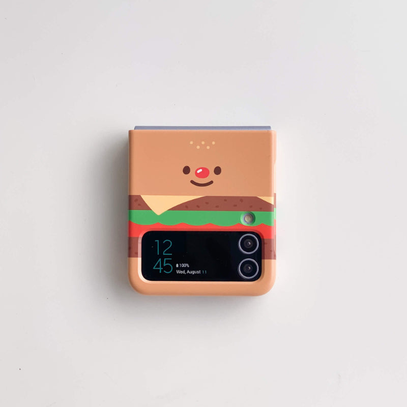 Avofriends - Cheeseburger Z Flip Case - Avofriends - Phone Case - Harumio