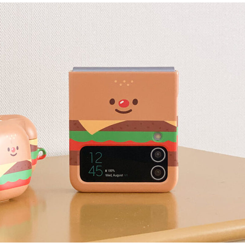 Avofriends - Cheeseburger Z Flip Case - Avofriends - Phone Case - Harumio