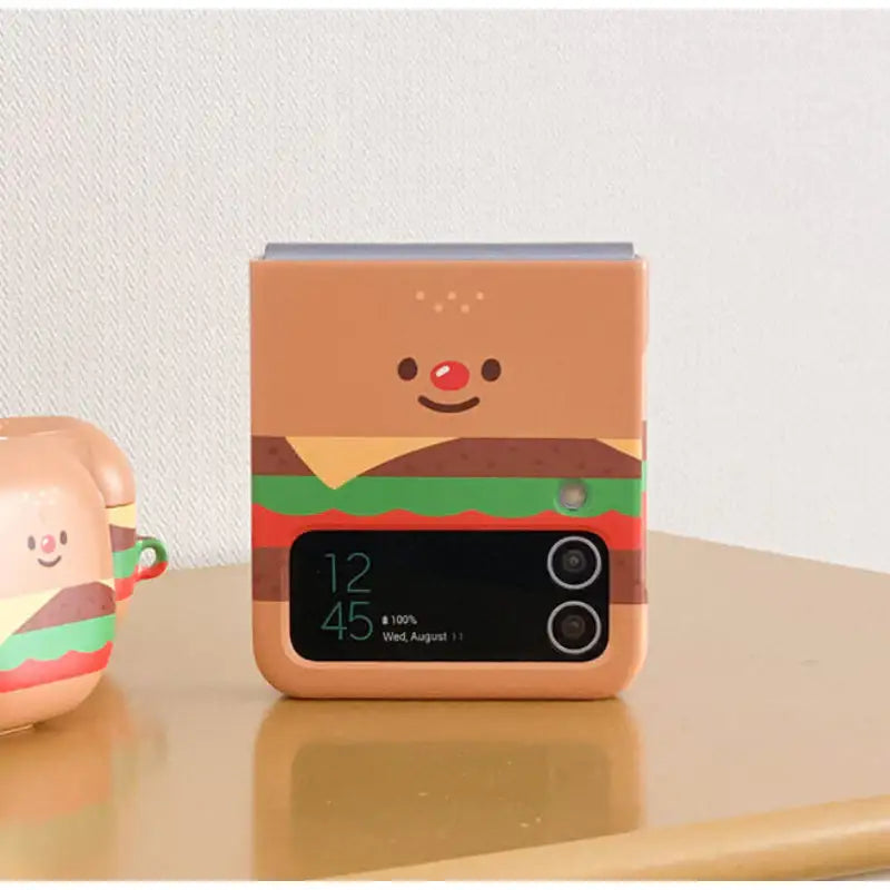 Avofriends - Cheeseburger Z Flip Case - Avofriends - Phone Case - Harumio