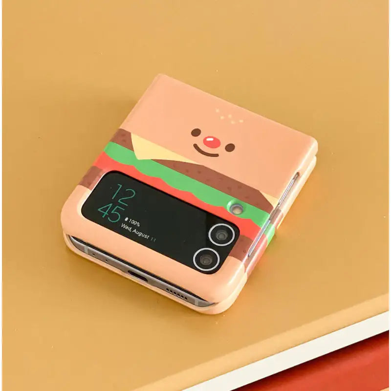 Avofriends - Cheeseburger Z Flip Case - Avofriends - Phone Case - Harumio