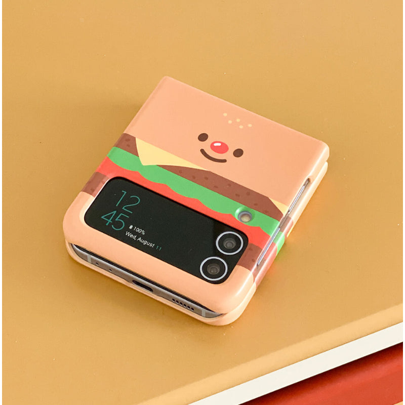 Avofriends - Cheeseburger Z Flip Case - Avofriends - Phone Case - Harumio