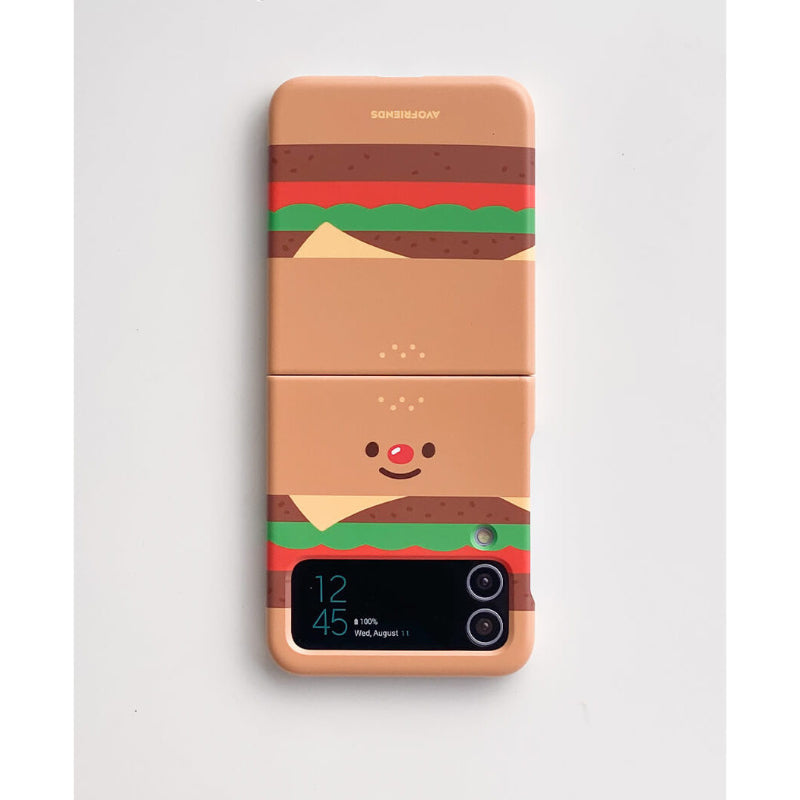 Avofriends - Cheeseburger Z Flip Case - Avofriends - Phone Case - Harumio