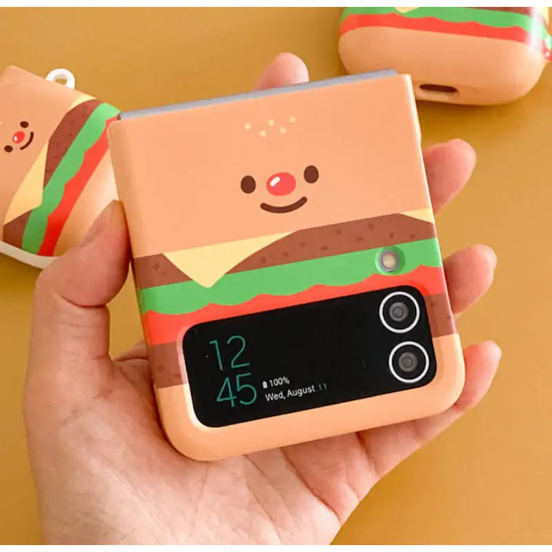 Avofriends - Cheeseburger Z Flip Case - Avofriends - Phone Case - Harumio