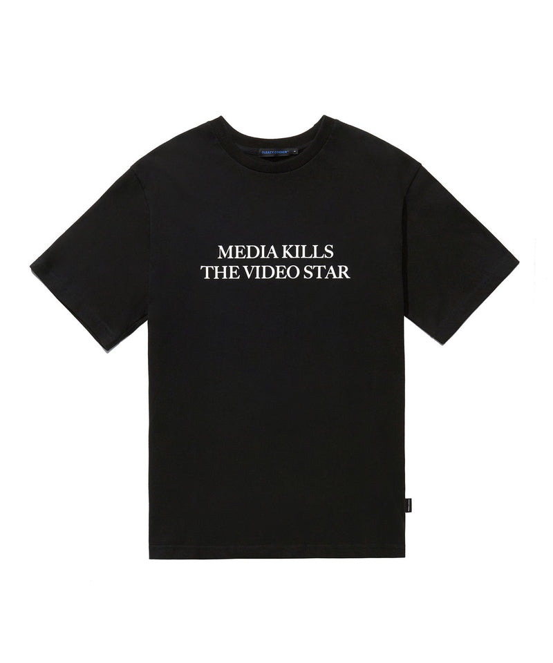 Sleazy Corner - Media Kills T-shirt - Black