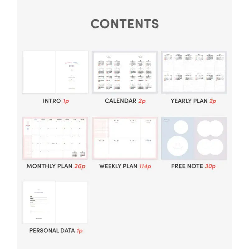 ICONIC - 2023 Bubbly Diary - ICONIC - Diary - Harumio