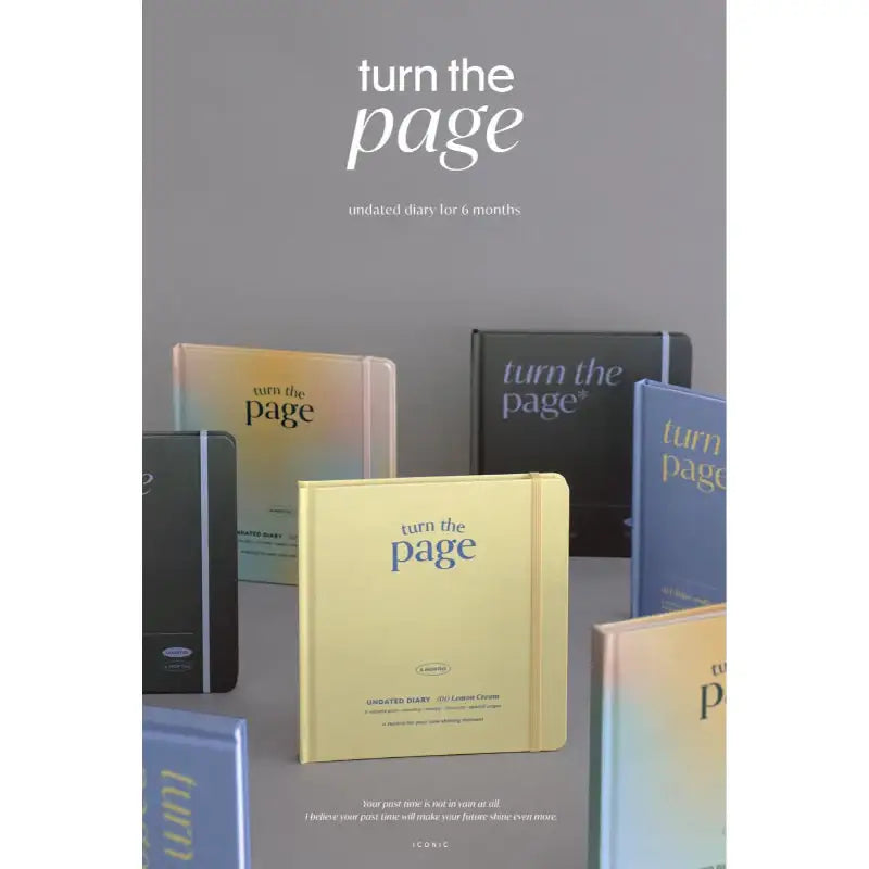 ICONIC - Turn The Page 6-Month Diary - ICONIC - Diary - Harumio