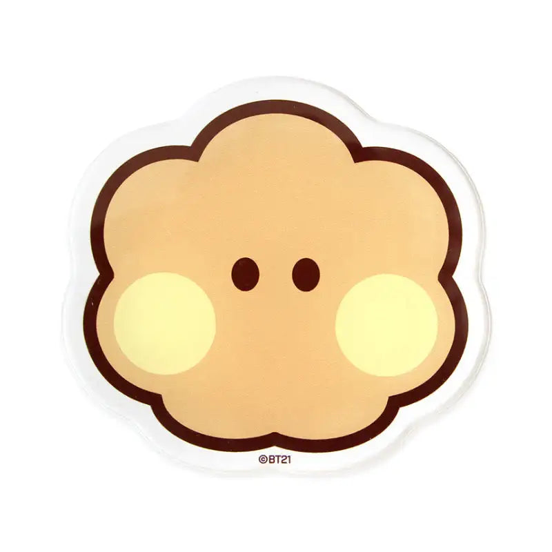 NARA HOME DECO X BT21 - Minini Face Acrylic Coaster - NARA HOME DECO - Coasters - Harumio