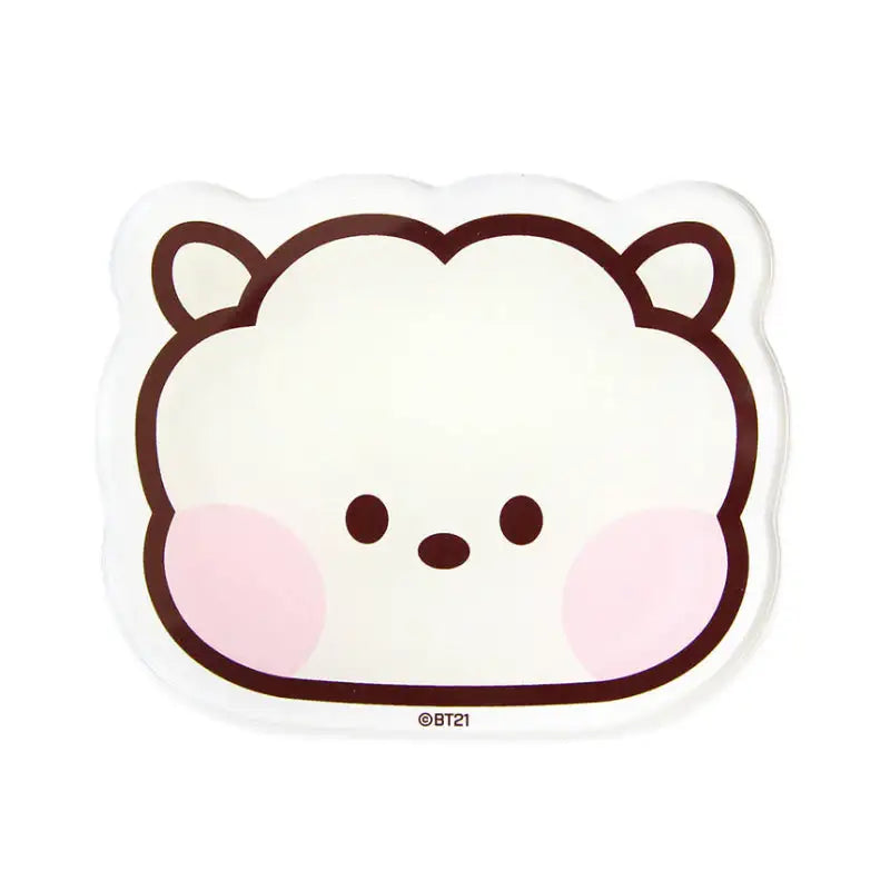 NARA HOME DECO X BT21 - Minini Face Acrylic Coaster - NARA HOME DECO - Coasters - Harumio