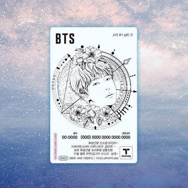 BTS - BTS Illust Transparent T-Money Transportation Card - T-Money - Transportation Card - Harumio