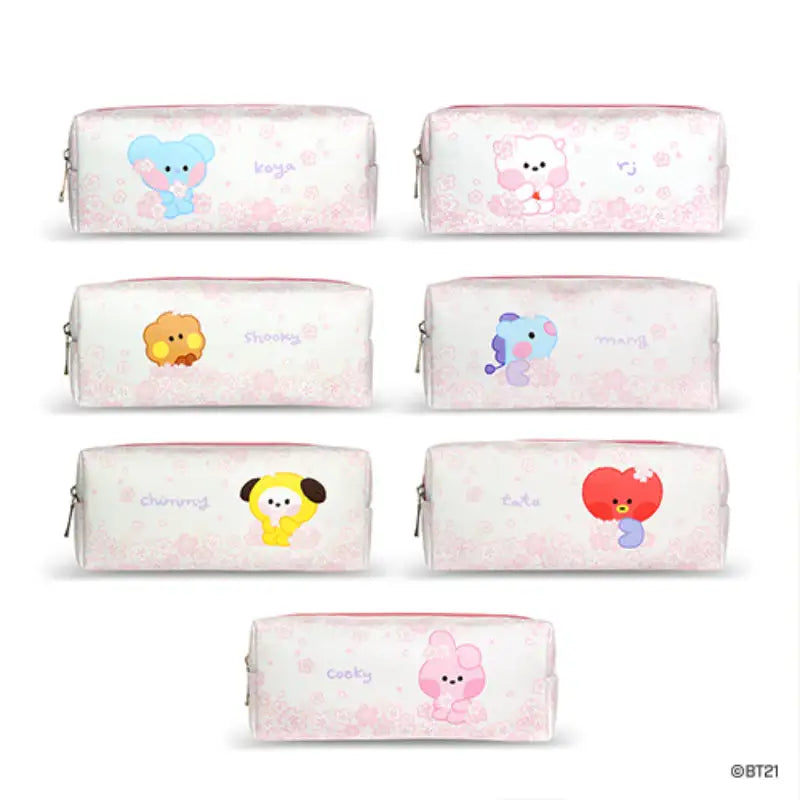 Monopoly x BT21 - Minini Pen Pouch - Cherry Blossom - Monopoly - Pen Pouch - Harumio