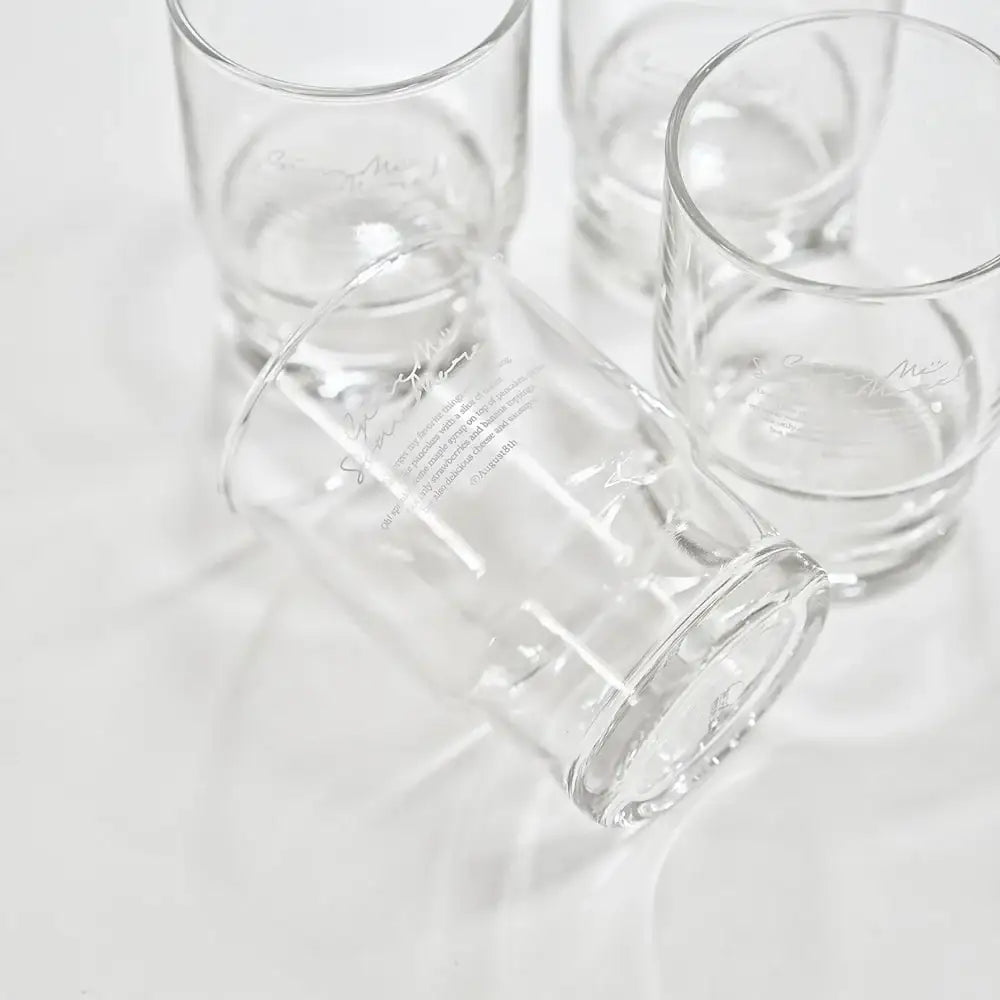 August8th - Lettering Snap Glass (245ml) - August8th - Accessories - Harumio